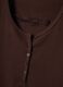 Brown regular fit cotton blend T-shirt with lace details_5