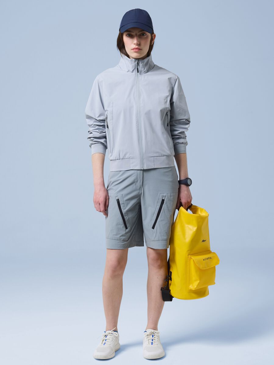ALTAVIA SAILING grey windbreaker sports jacket with zip_1