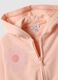 Pink stretch cotton sweatshirt for girls regular fit with flowers_3