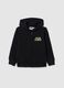 Children's black pure cotton sweatshirt regular fit with Super Mario print_0