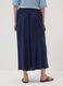 Wide blue pure-viscose trousers with elasticated waist, regular fit_2