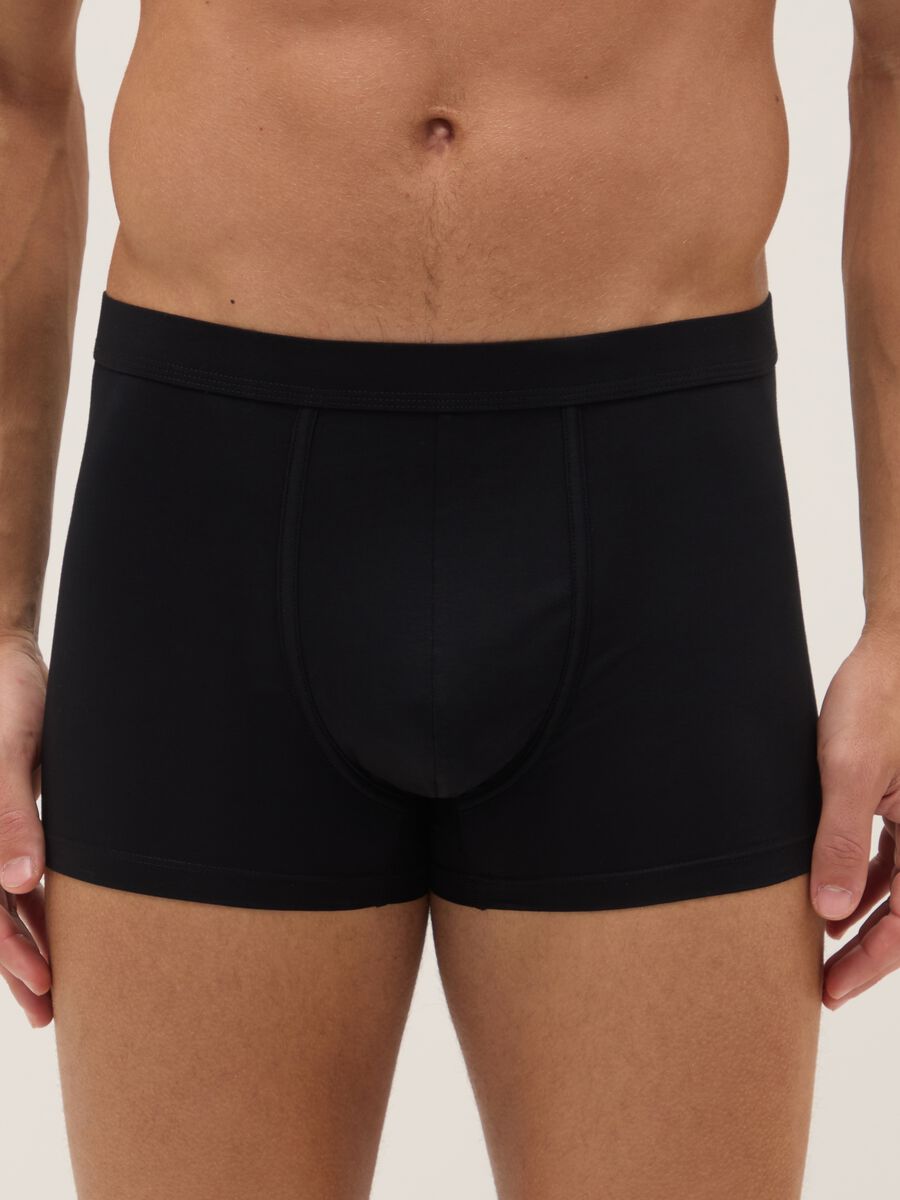 Bipack boxer neri regular fit in cotone mercerizzato_1