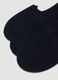 Three-pack of blue organic stretch cotton no-show socks_2