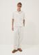 White linen-cotton blend shirt_2