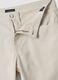 Beige linen-cotton blend five-pocket Bermuda shorts_5