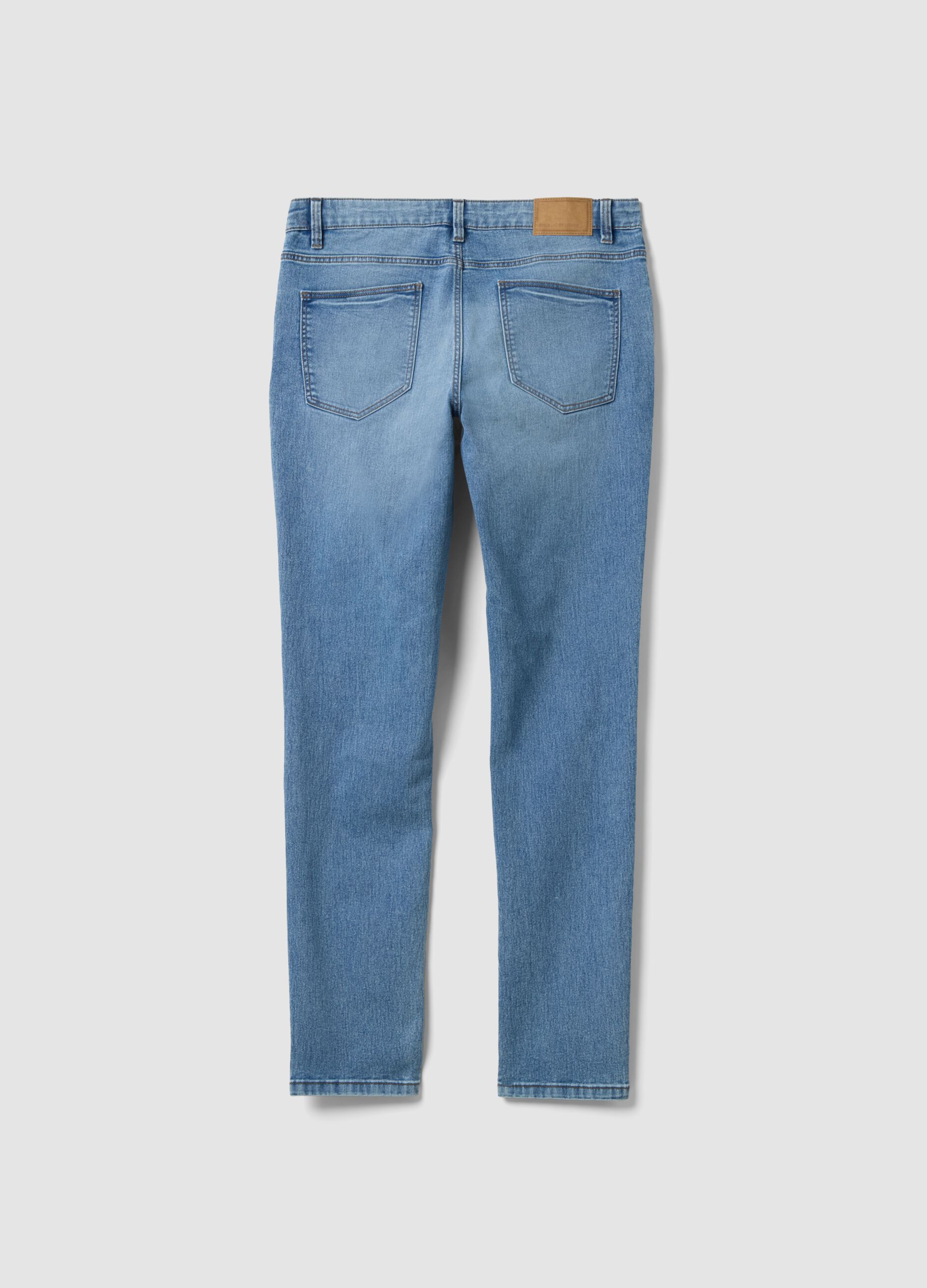 skinny fit stretch cotton denim jeans