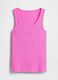 Ribbed stretch cotton tank top_4