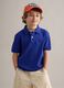 Orange pure cotton kids' baseball cap with patch_3