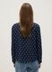 Blue Polka Dot Crepe Blouse_2