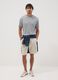 Grey slim-fit T-shirt in pure mercerised cotton_1