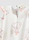 White pure cotton romper for baby girls with designs_3