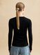 Black crew-neck long sleeve regular fit top_3