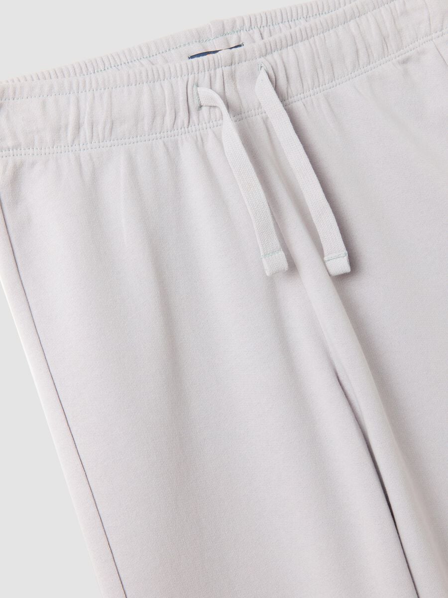 Grey pure organic cotton jogger trousers for boys, relaxed fit_4