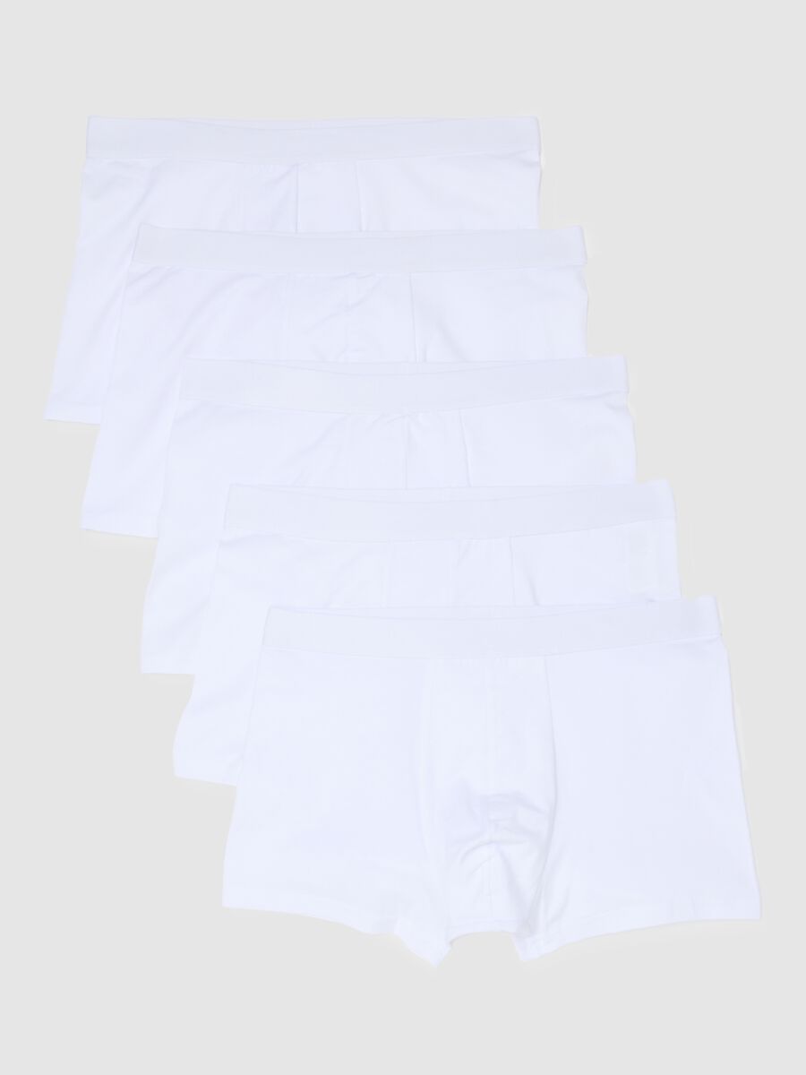 Multipack of White Stretch Cotton Regular Fit Boxers_4