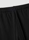 Black cotton blend regular fit joggers_5