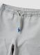Grey oversized pure cotton jogger trousers for baby boys_2