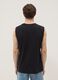 Black crew-neck vest in pure cotton, relaxed fit_3