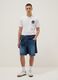 White pure cotton relaxed-fit T-shirt with print_1