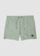 Green swim shorts with elasticated waistband and drawstring_5
