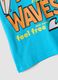 Blue pure cotton kids&rsquo; T-shirt with surf print, regular fit_3