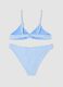Blue striped bikini for girls_1