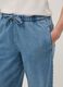 Azure Denim Pure Cotton Jogger Trousers Regular Fit_3