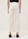 Wide-leg stretch cotton white jeans_2