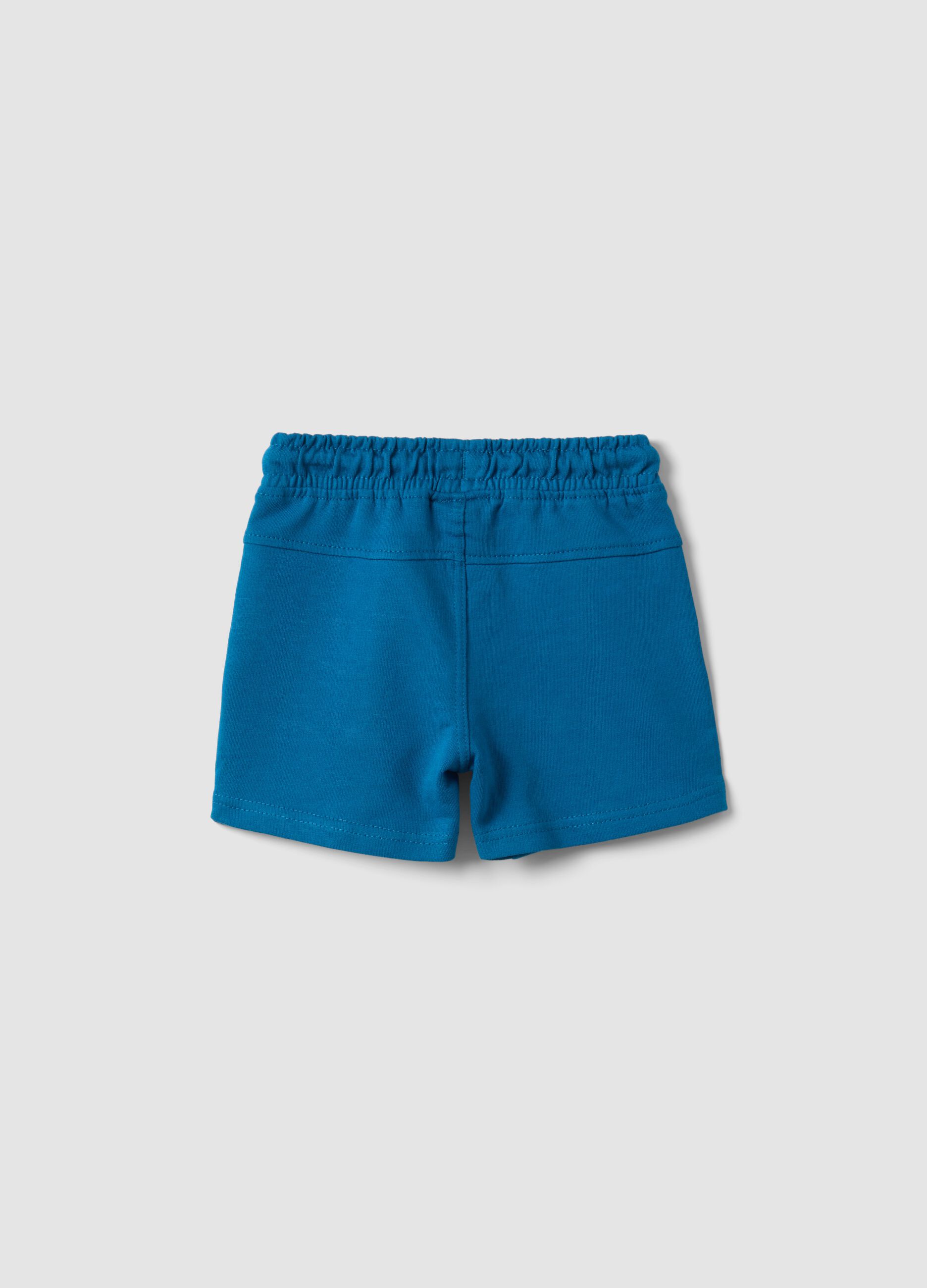 Baby Regular Fit Blue Pure Cotton Shorts