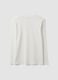White long-sleeved crew-neck T-shirt in pure organic cotton_2