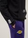 Black cotton-blend hoodie with NBA print_3