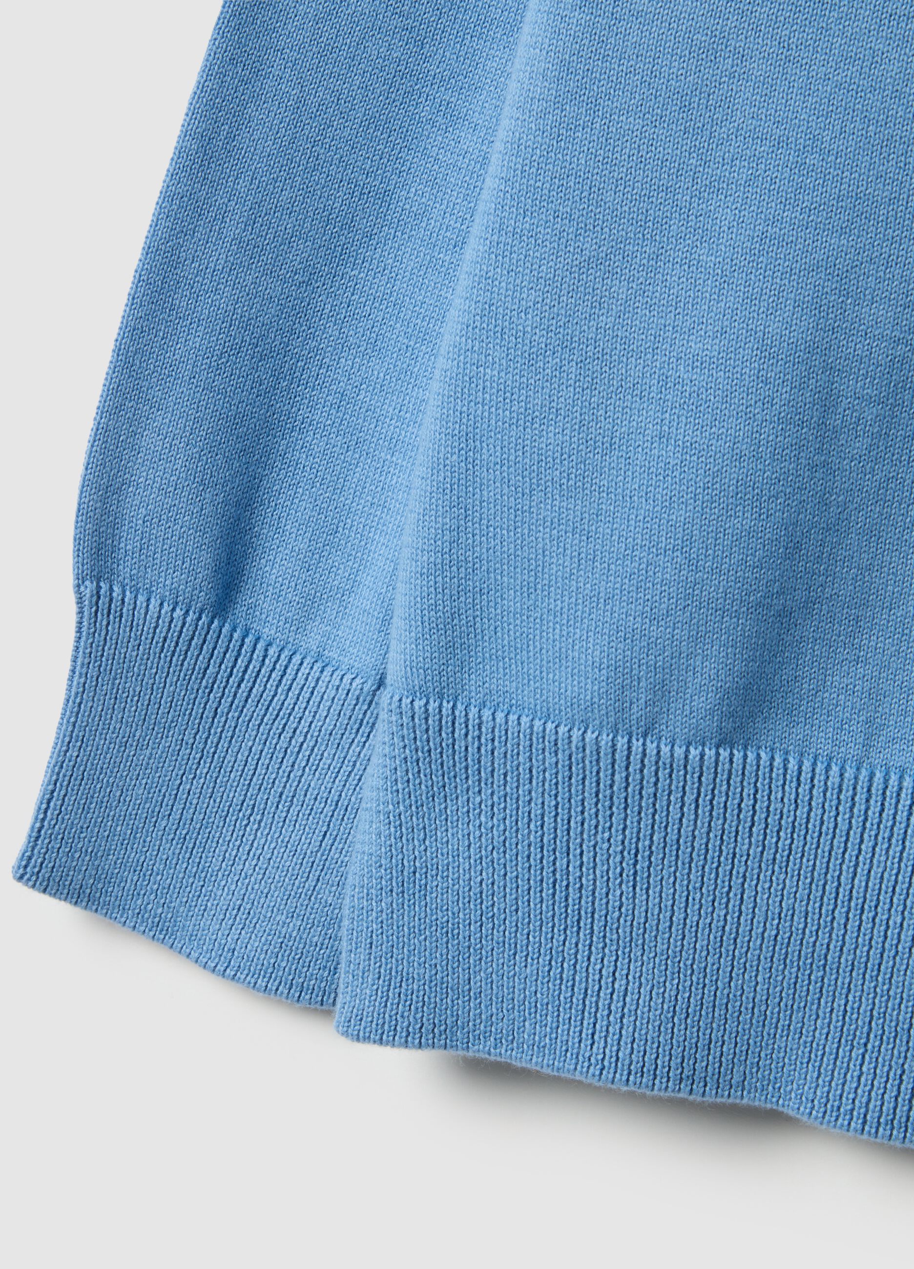 Blue children's pure cotton crew neck jumper regular fit