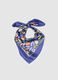 Multicolour regular fit scarf with floral pattern_0