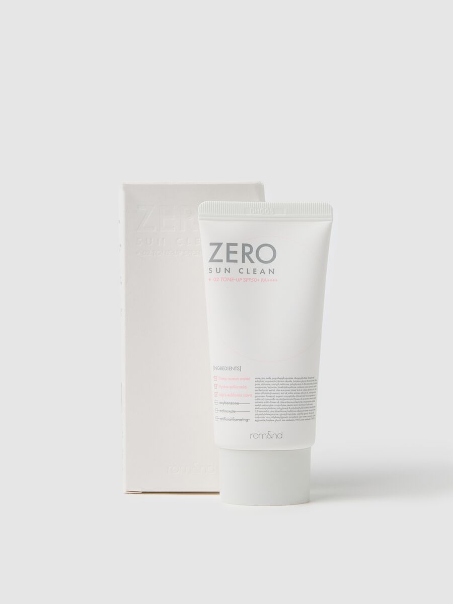 ROM&ND ZERO SUN CLEAN 02 TONE UP SUN CREAM - Korean make-up_0