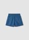 Girls' Pure Cotton Blue Denim Regular Fit Shorts_4