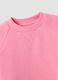 Pink cropped cotton-blend crew-neck sweatshirt, relaxed fit for girls_4