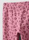 Girls&rsquo; pink organic cotton skinny leggings with heart print_2