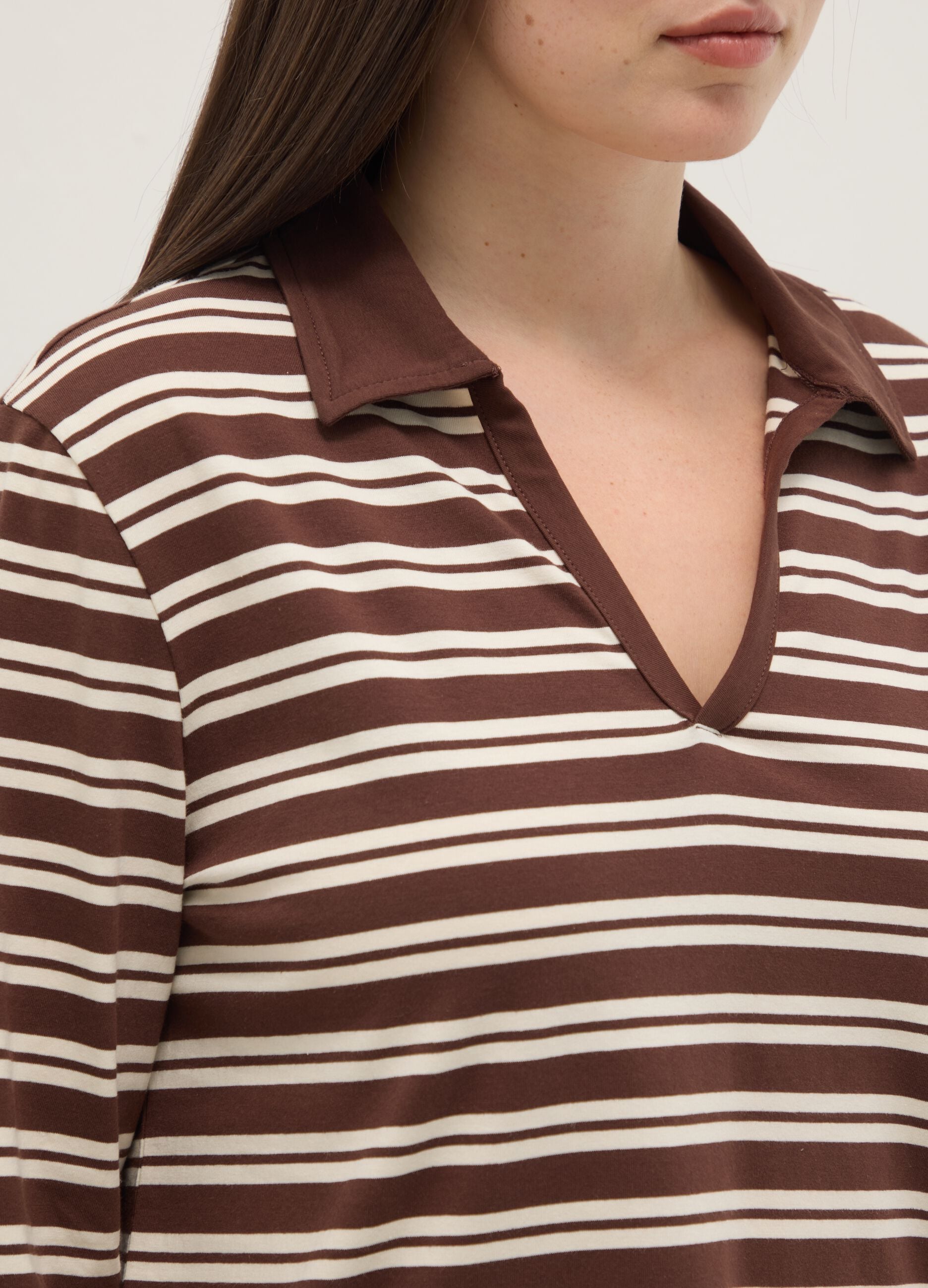 Multicolour Striped Stretch Cotton Polo Regular Fit