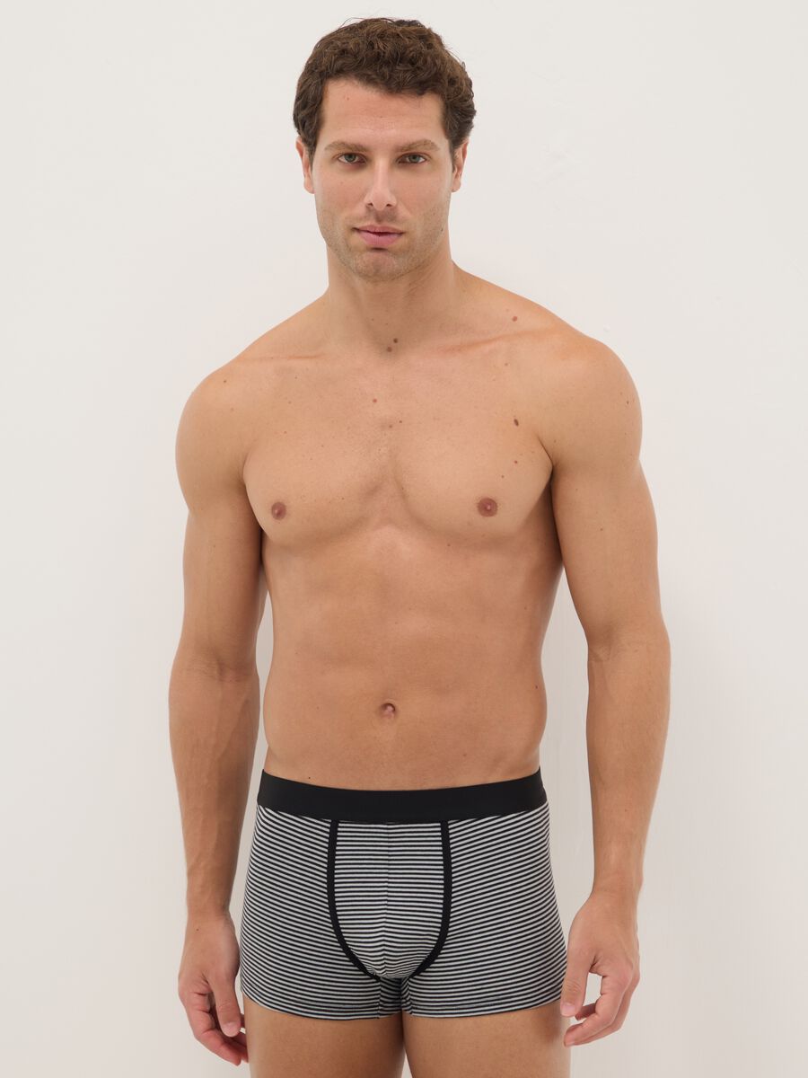 Multipack boxer multicolor in cotone organico elasticizzato regular fit_0