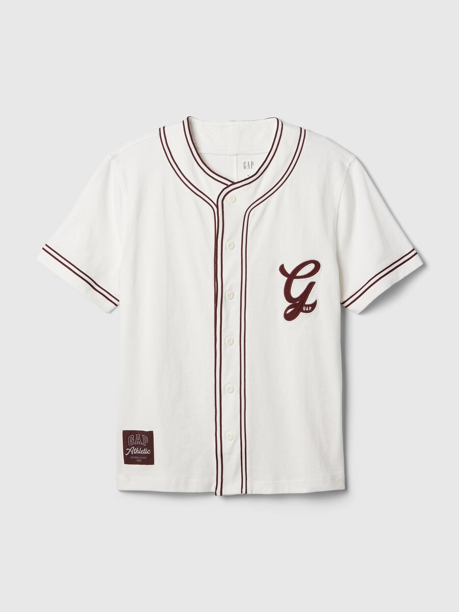 Cotton baseball T-shirt with embroidered logo_3