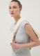 Grey sleeveless fitted dress in stretch cotton_3