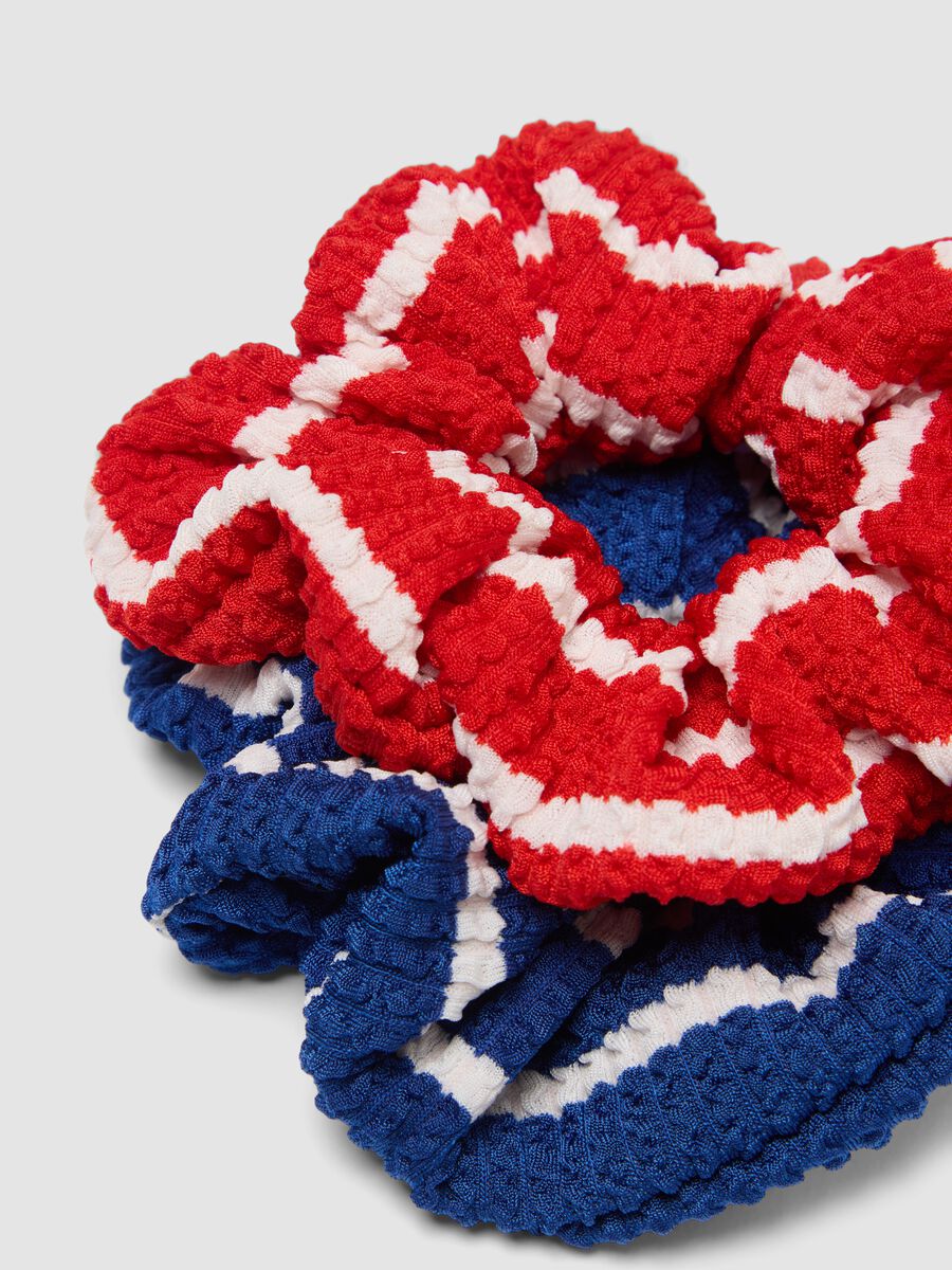 Multicolour Stripe Scrunchies Twin Pack_1