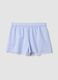 Light blue organic cotton pyjama shorts_4