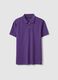 Purple Supima cotton polo shirt, regular fit_4