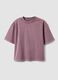 Girls' Oversized Fit Pink Pure Cotton T-shirt_3