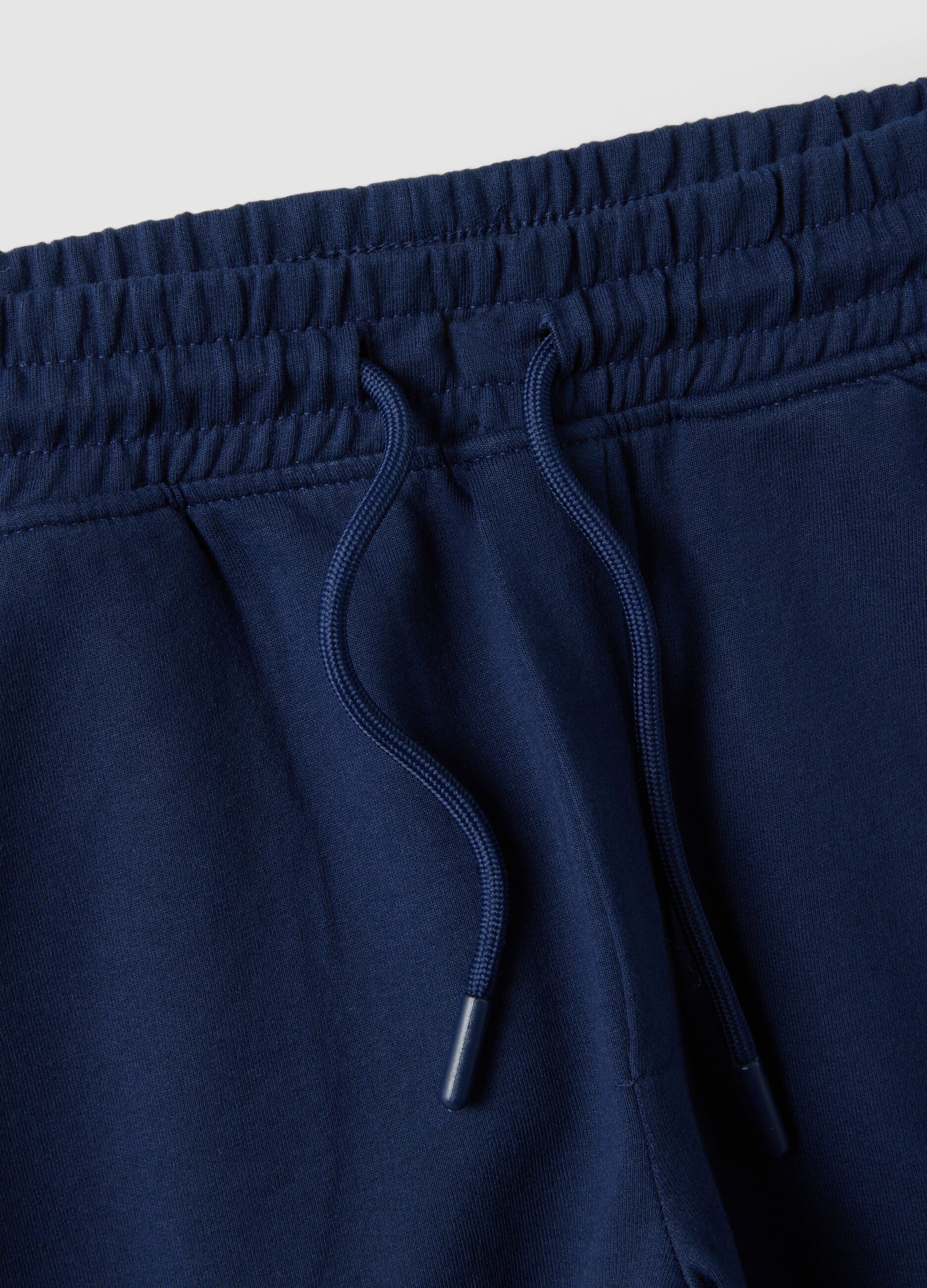 Boys' pure cotton blue shorts regular fit