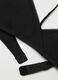 Girls' black triangle cotton blend regular fit bra_2