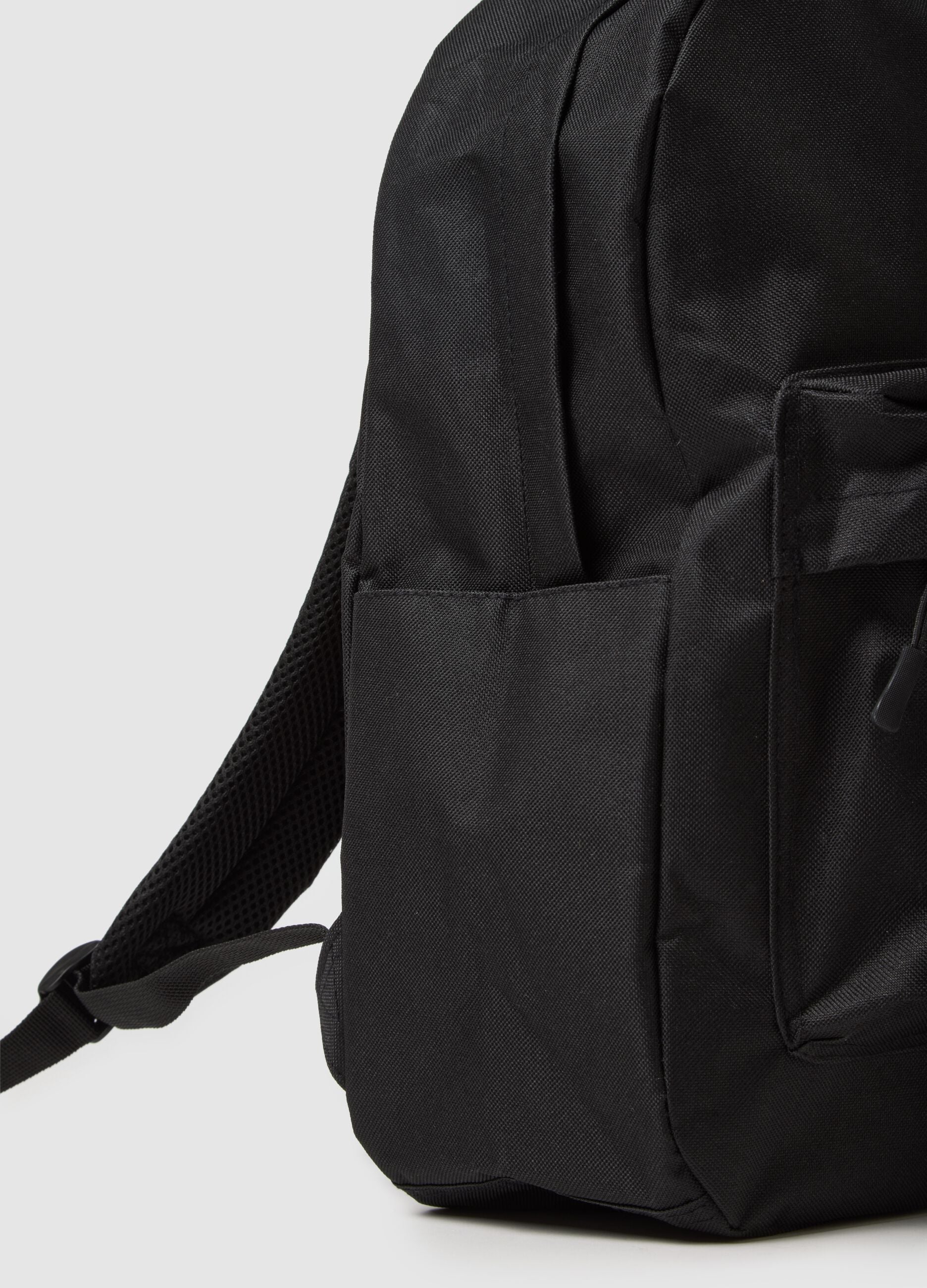 Black Backpack with Extra Pockets