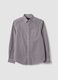 White pure cotton poplin striped shirt, regular fit_4