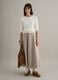 White pure cotton regular fit cable-knit sweater_1