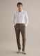 White Slim Fit Long Sleeve Shirt with Classic Collar_1